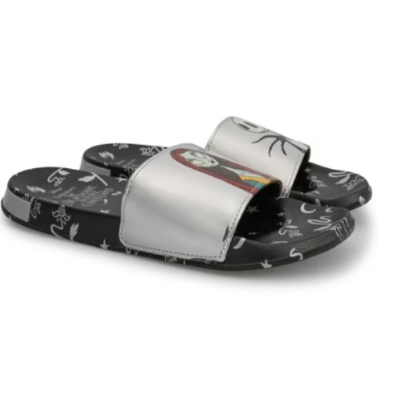 Nightmare Before Christmas Women's Size 8 NEW w/ Tags NWT Metallic Slide Sandal - Picture 2 of 10